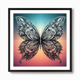 Symmetry Butterfly Art 1 Art Print