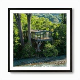 Tree House In New Zealand Art Print