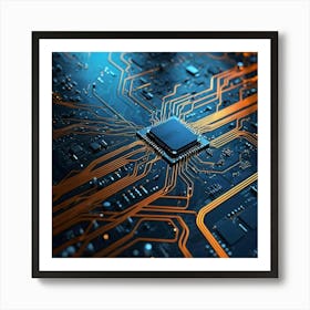 Circuit Board 24 Art Print