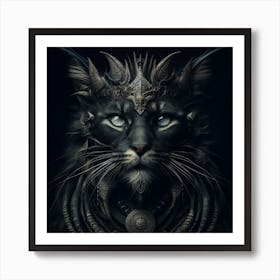 Cat Of The Night Art Print