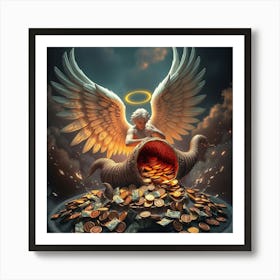 Angel Of Money2 Art Print