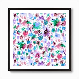 Abstract Jungle Colors Art Print