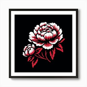 Peony Flower 2 Poster