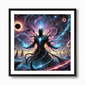 Voidmaster Aelios Dark Energy Art Print