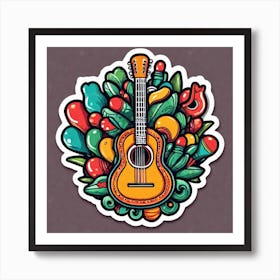 Mexican Guitar 12 Art Print