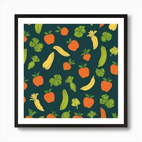 Vegetable Pattern Art Print Art Print