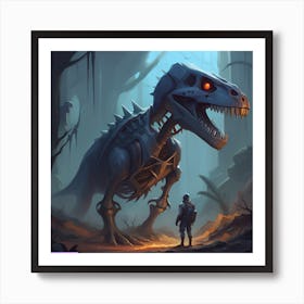 T - Rex Art Print