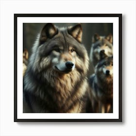 Luno the wolf 6 Art Print