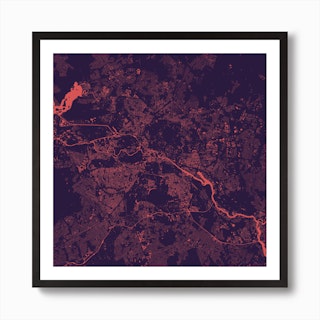 Berlin in Purple Art Print