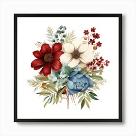 Poinsettia Perfection Art Print