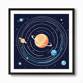 Space Background (2) Poster