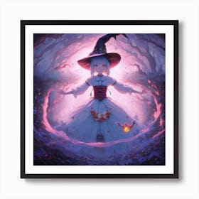 Witch In The Forest Art Print