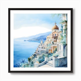 Crimson Horizons: Coastal Dreams 1 Art Print