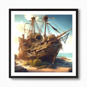 Pirate Ship 1 Art Print