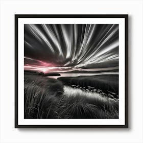 Sunset Over Scotland Art Print