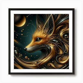 Fox Art 1 Art Print