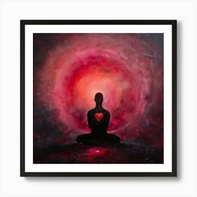 Heart Of Meditation Art Print