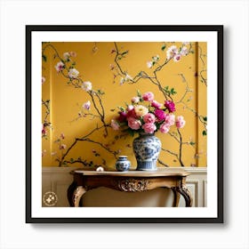 Chinese Wallpaper Art Print