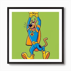 Scooby Doo dancing Art Print