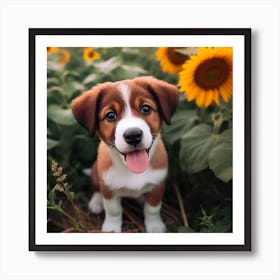 Garden Dog Art Print