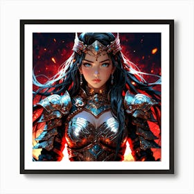 Default A Gracefully Fierce Anime Warrior Princess (7) Art Print