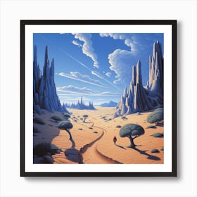 Desert Landscape Art Print