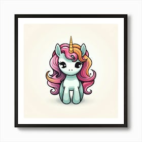 Cute Unicorn 812 Art Print