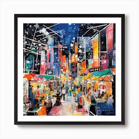 Night Market 2 Art Print