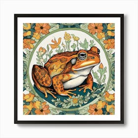 william morris frog 1 Art Print