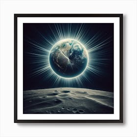 Earth From Space 4 Art Print