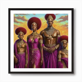 African Family Art Print