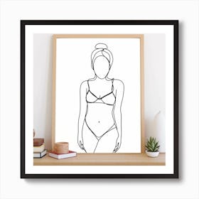 Woman In A Bikini 6 Art Print