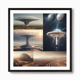 Alien Spaceship 7 Art Print