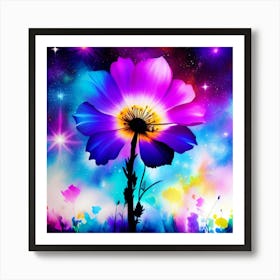 Flower In The Sky 1 Art Print