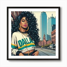 Dallas Girl 6 Art Print