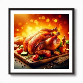 Chicken Food Restaurant19 Art Print