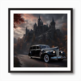 Hearse castle Art Print