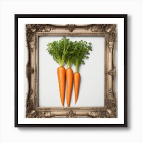 Carrots In A Frame 47 Art Print