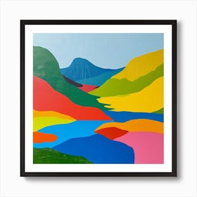 Colourful Abstract Abisko National Park Sweden 1 Art Print