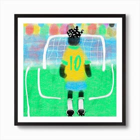 Brazil Soccer Player Art Print