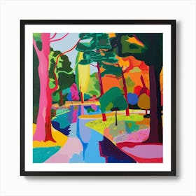 Abstract Park Collection Yoyogi Park Tokyo 4 Art Print