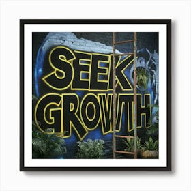 Seek Growth 3 Art Print