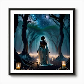 Fairy In The Forest Art Print