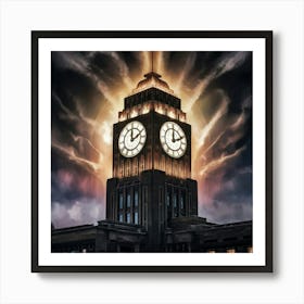 Clock Tower 6 Art Print