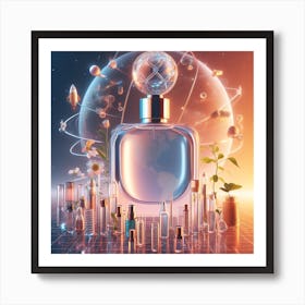 Futuristic Perfume Bottle Art Print