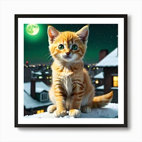 Gorgeous Ginger Cat Art Print