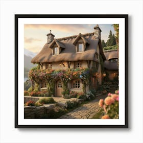 Cottage In The Woods art print 2 Art Print