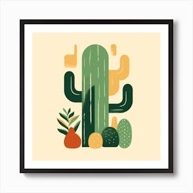 Cactus Illustration 1 Art Print