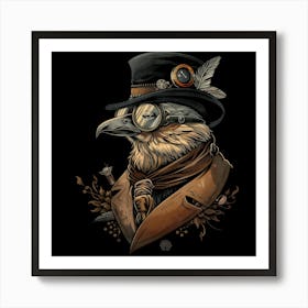 Steampunk Eagle 4 Art Print