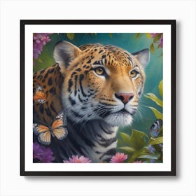 Jaguar In The Jungle Art Print